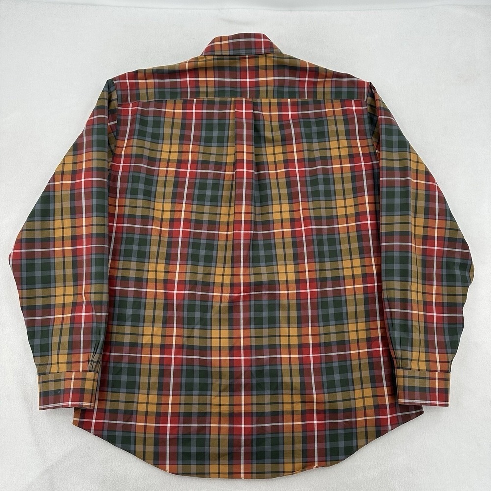 Brooks Brothers 346 Plaid Button Down Shirt Long Sleeve Casual Classic Men Sz L - Picture 2 of 9